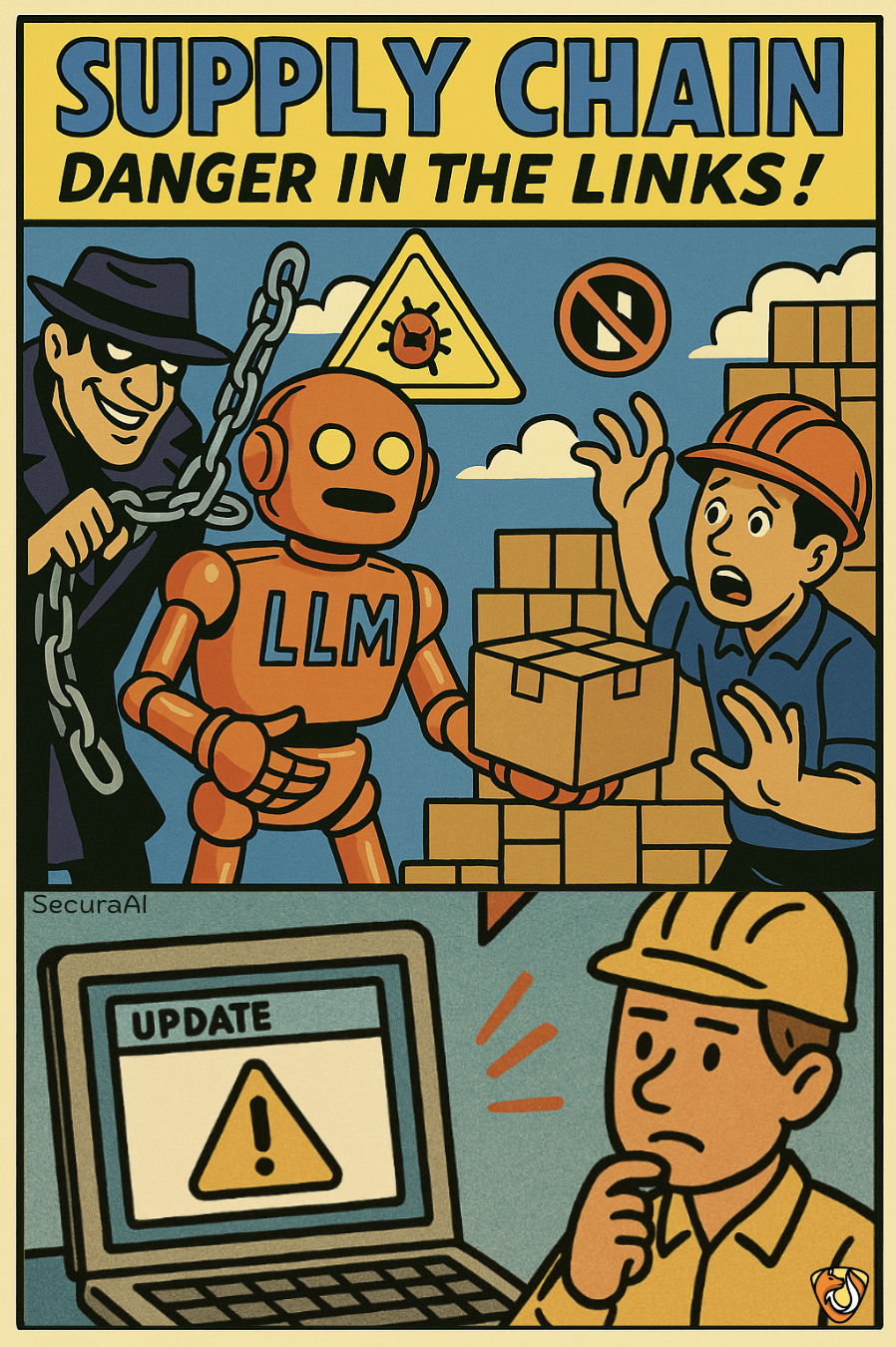 Supply Chain Vulnerability Illustration