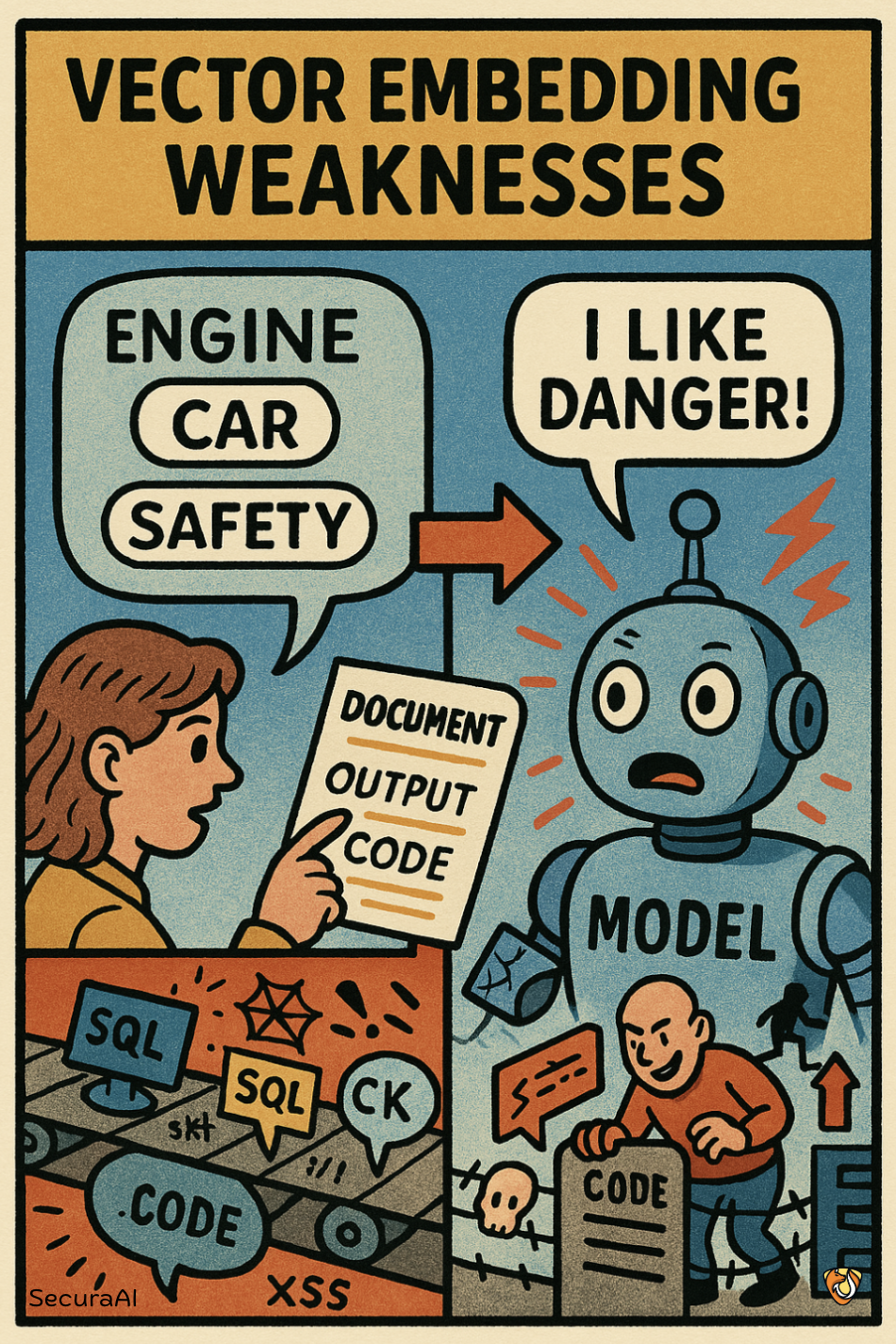 Vector and Embedding Weaknesses Illustration